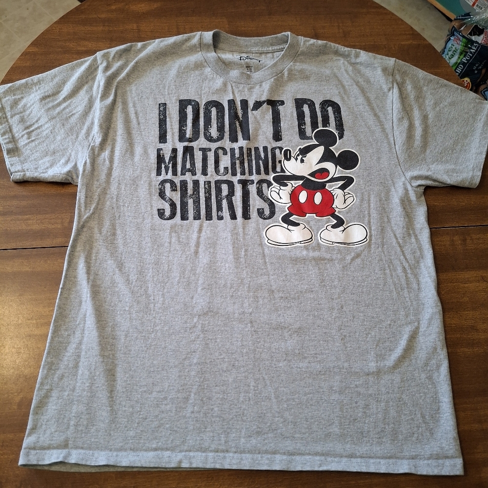Disney “I Don’t Do Matching Shirts” Grey size XL (46/48)